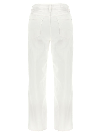 7 For All Mankind Calie Straighnt Cropped Jeans