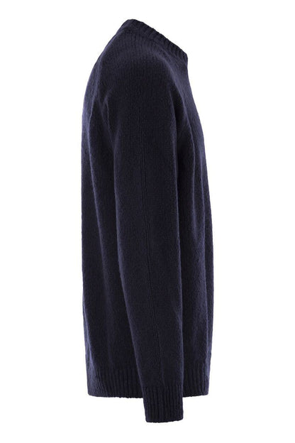 Stone Island Round Neck Jumper With Raglan Sleeves