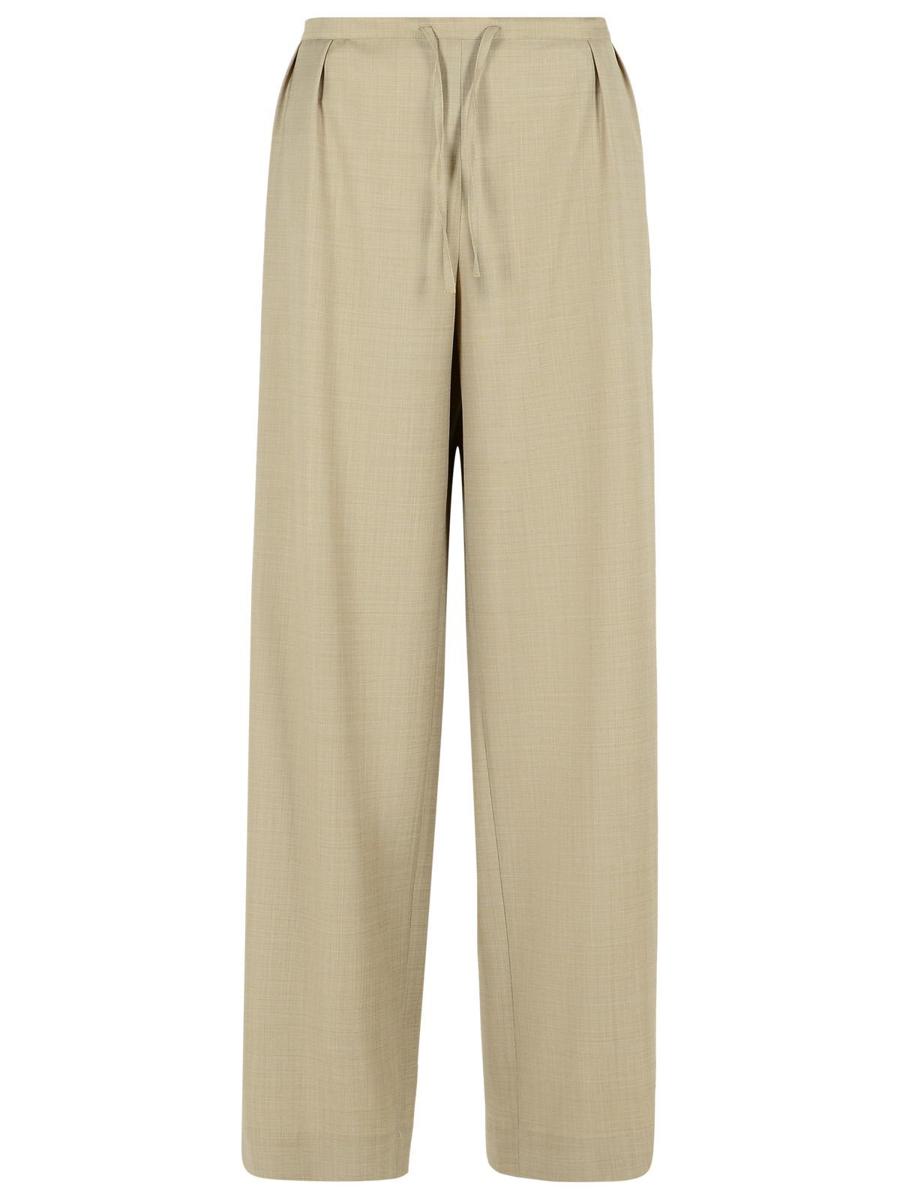 Loulou Studio 'Cove' Beige Virgin Wool Pants