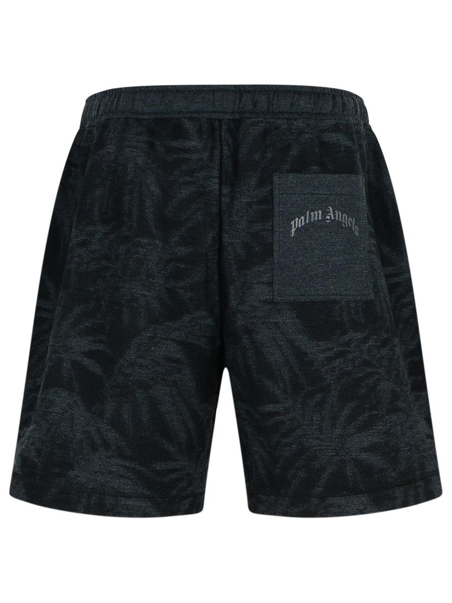 Palm Angels Black Cotton Bermuda Shorts