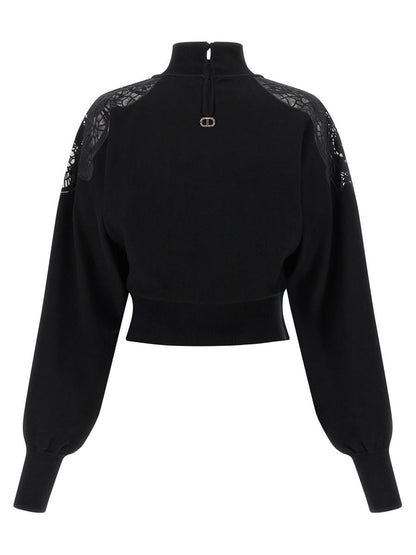Twinset Tulle Lace Sweater