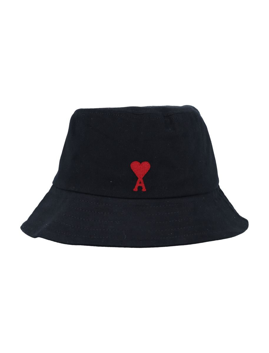 AMI Paris De Coeur Embroidery Bucket Hat