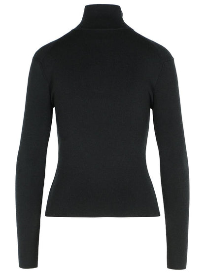 Courrèges Black Merino Wool Sweater