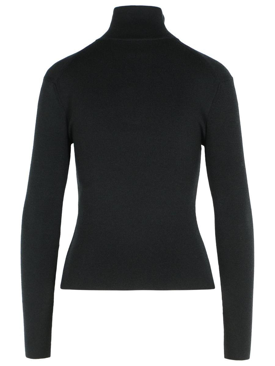 Courrèges Black Merino Wool Sweater