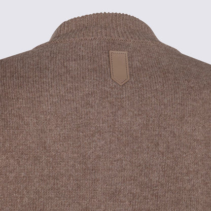 Canali Brown Wool Knitwear