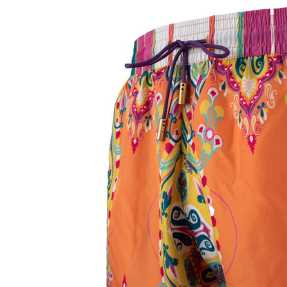 Etro Orange Patterned Costume