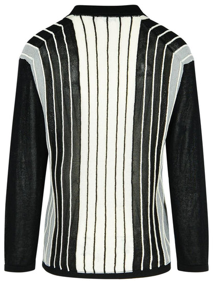 Laneus Black Viscose Blend Sweater