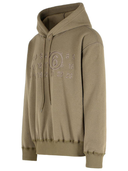 MM6 Maison Margiela Taupe Polyester Sweatshirt
