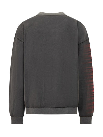 Diesel Crew Neck Sweatshirt With Logo Graphic Diesel