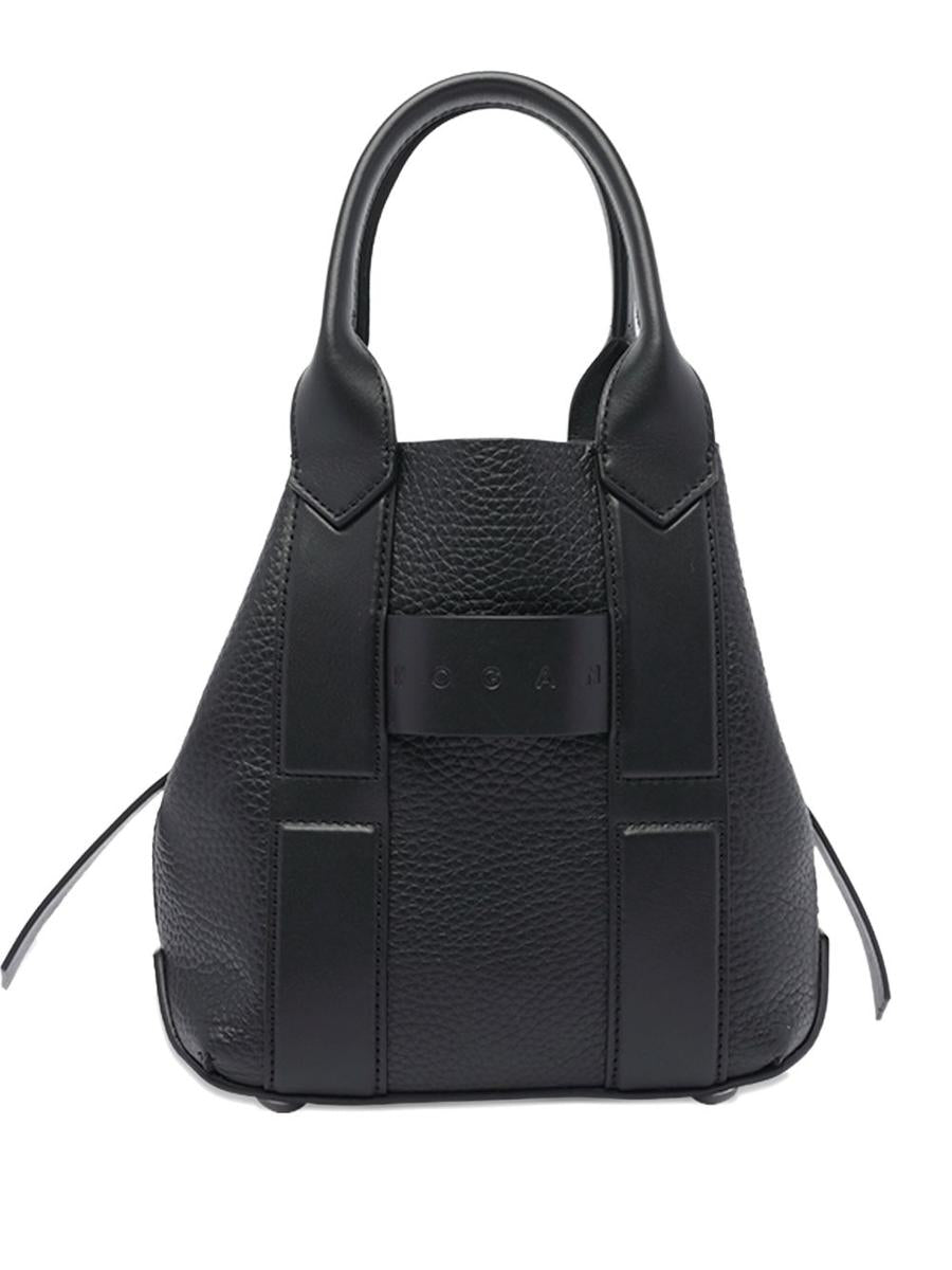 Hogan Script Small Leather Tote Bag