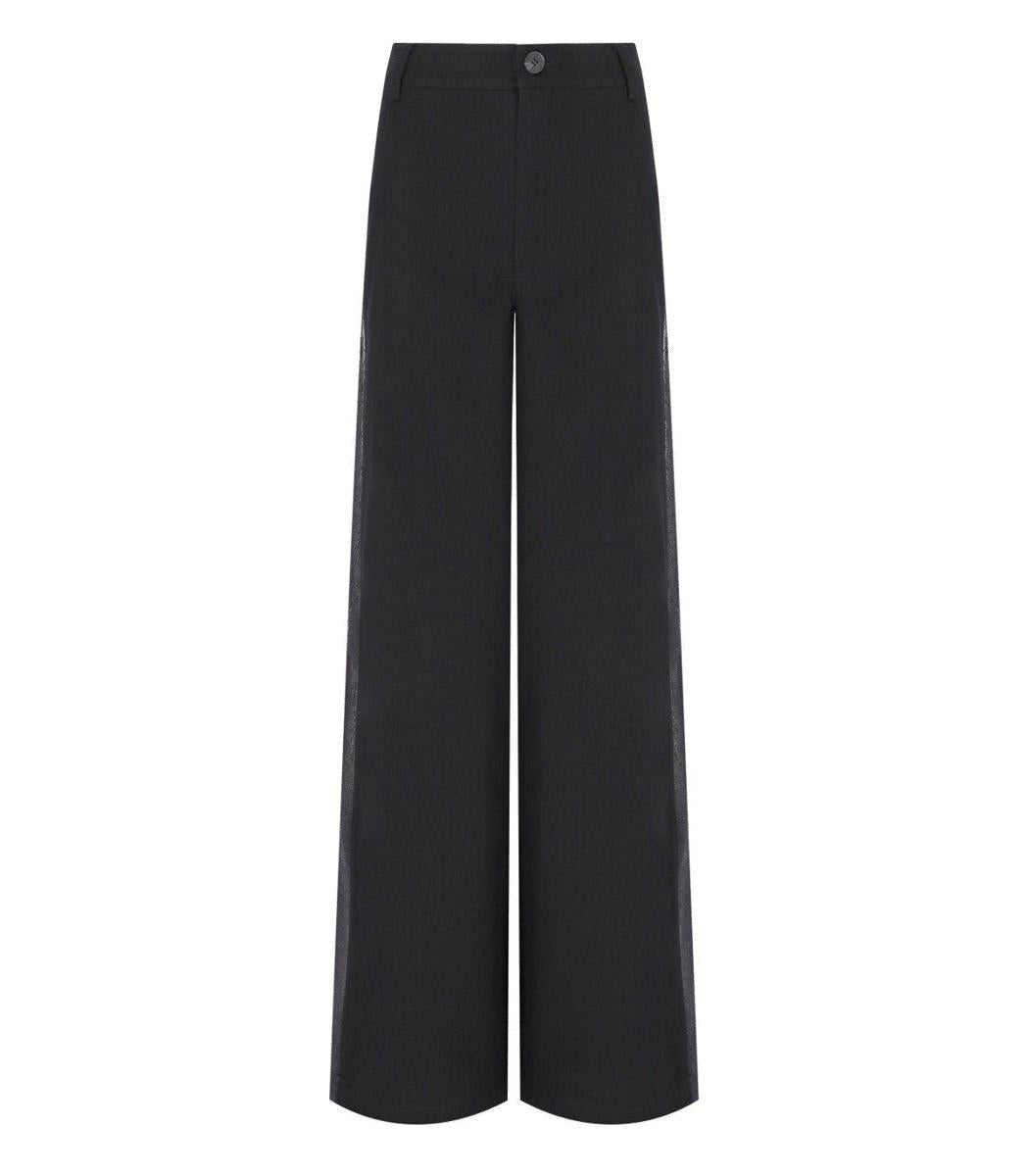 Essentiel Antwerp Gorror Black Wide Leg Pants