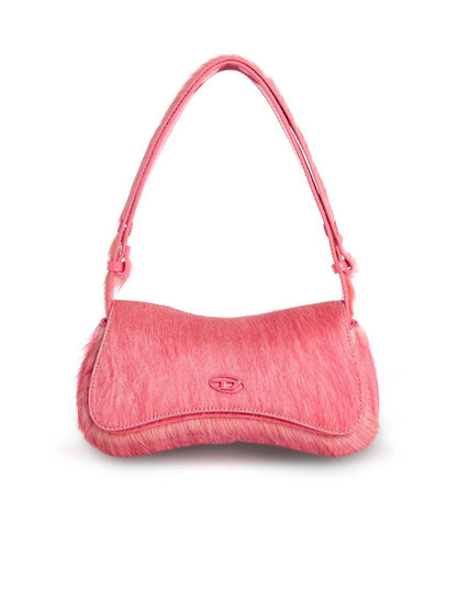 Diesel 'Play' Pink Pony Hair Clutch
