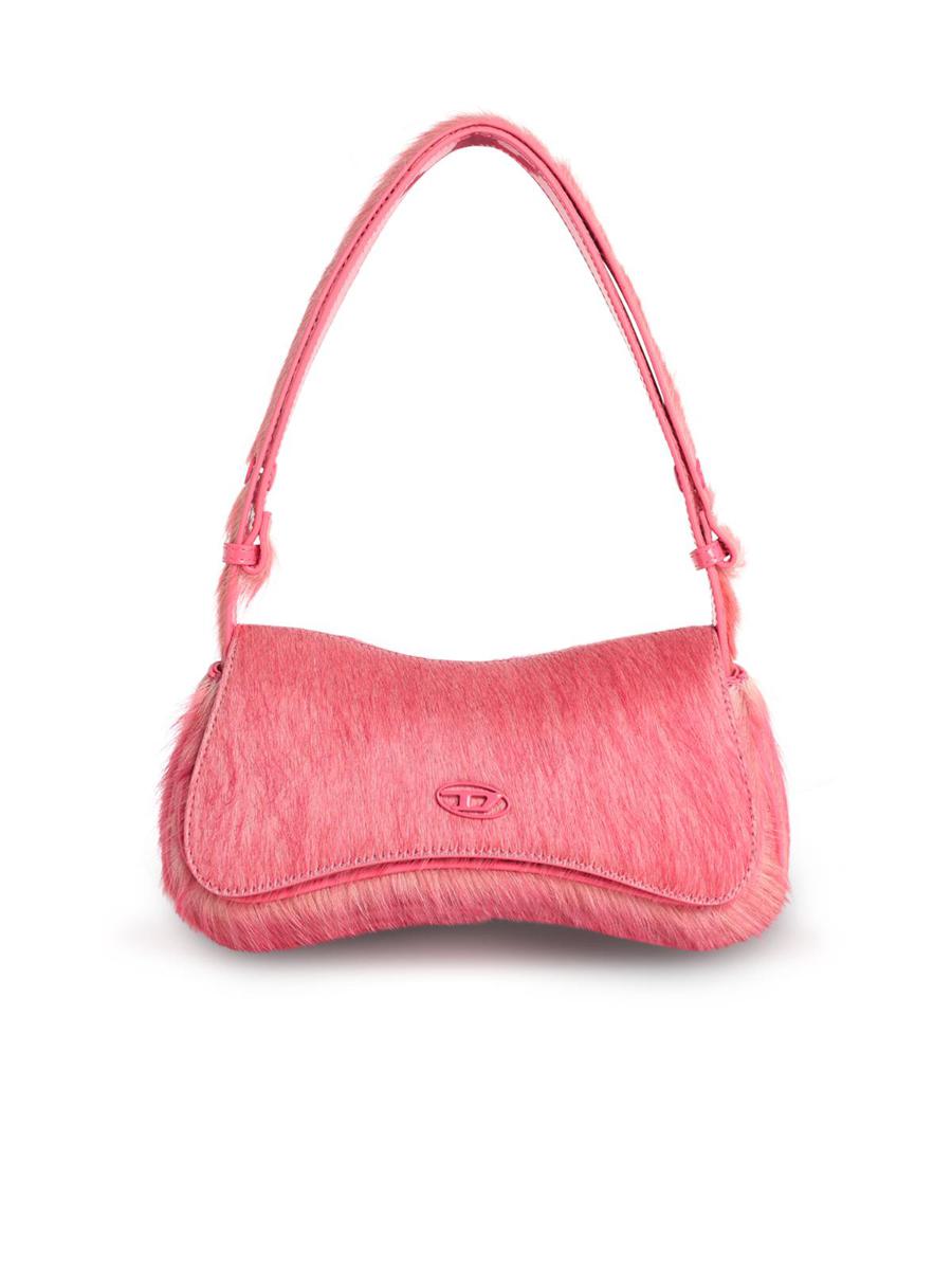 Diesel 'Play' Pink Pony Hair Clutch