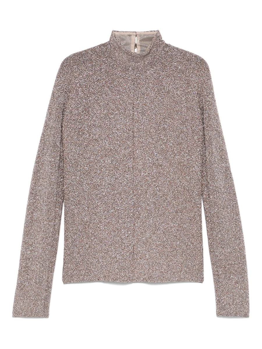 Forte_Forte Lurex Turtle-Neck Sweater