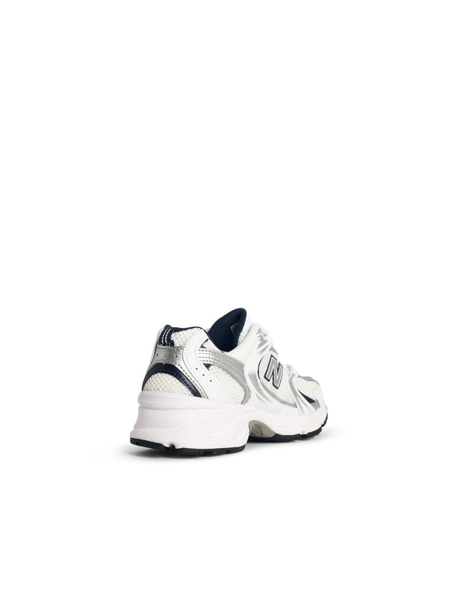 New Balance '530' White Fabric Sneakers