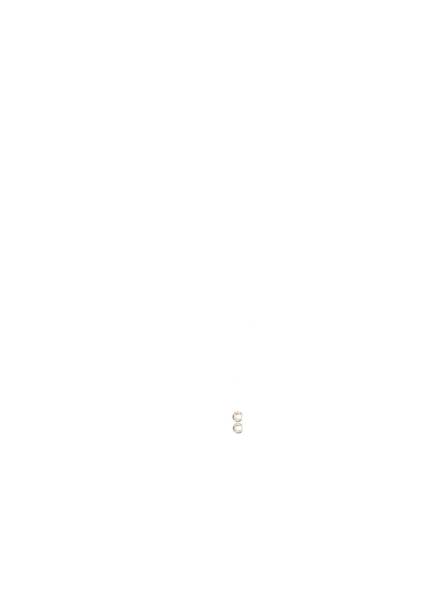 Anine Bing Small Bold Link Hoops  Gold