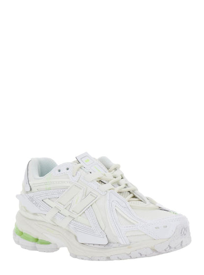 '1906R' White Sneaker With Mesh Design And Side Logo In Synthetic Fiber Unisex