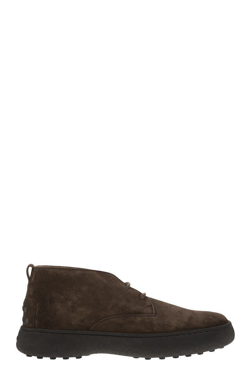 Tod'S Suede Leather Ankle Boots