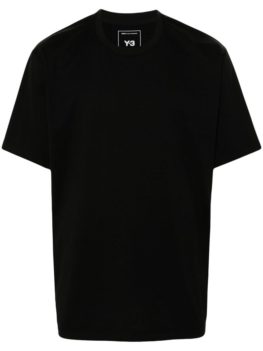 Y-3 Adidas Unisex Short Sleeve Black Cotton T-Shirt