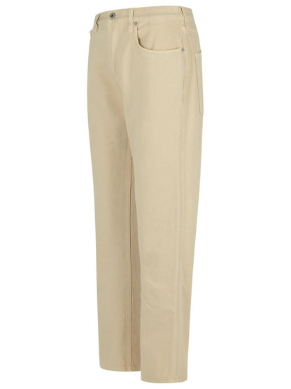 Burberry Cream Cotton Jeans
