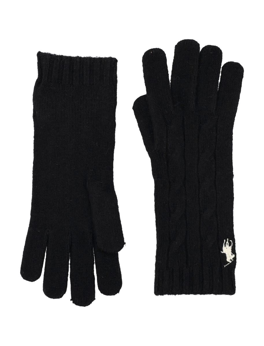 Polo Ralph Lauren Cable Wool-Cashmere Gloves