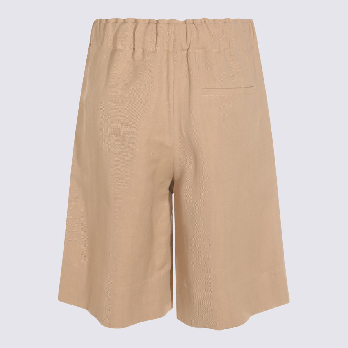 Antonelli Beige Linen Shorts