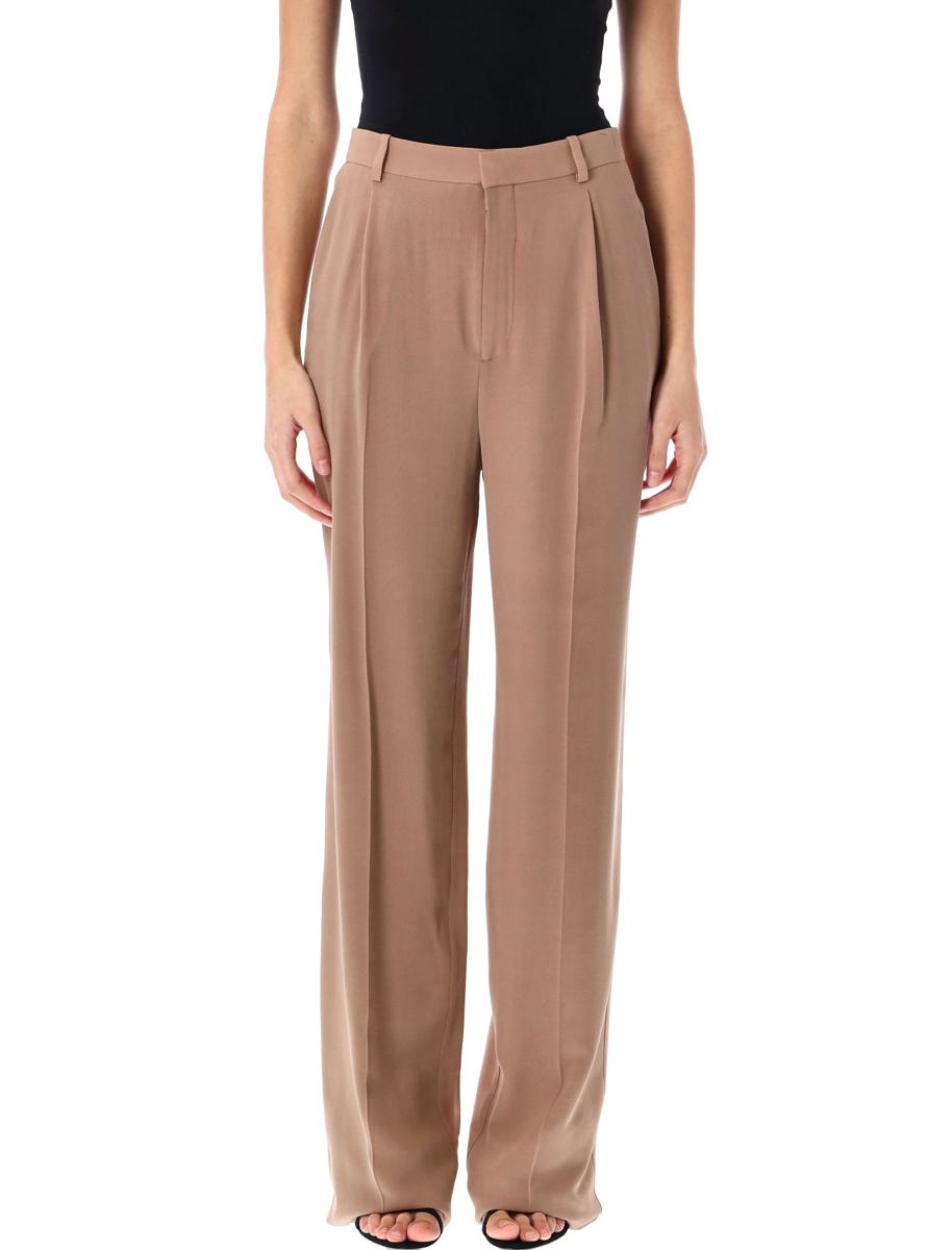 Saint Laurent Silk Crepe Pants
