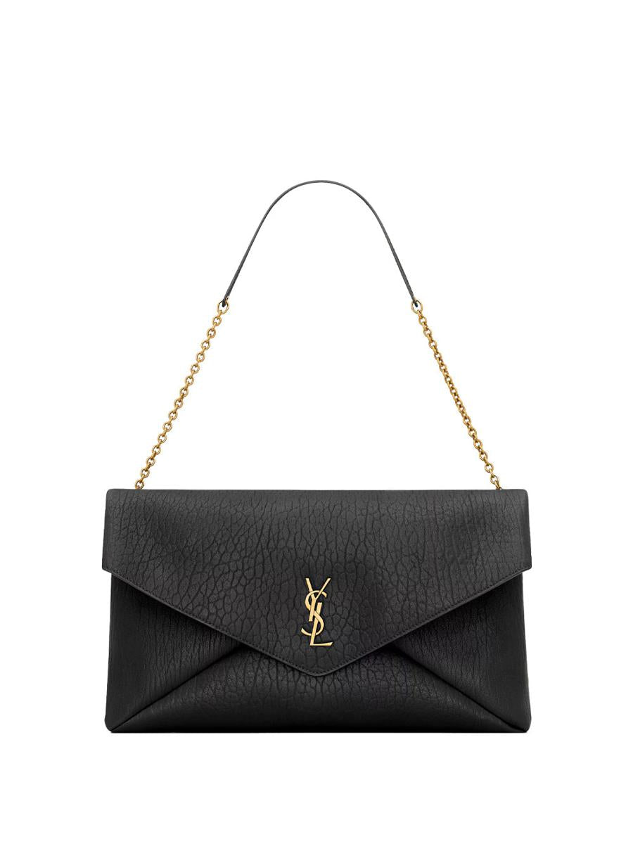 Saint Laurent Cassandre Xxl Envelope Pouch On Chain In Lambskin Bags