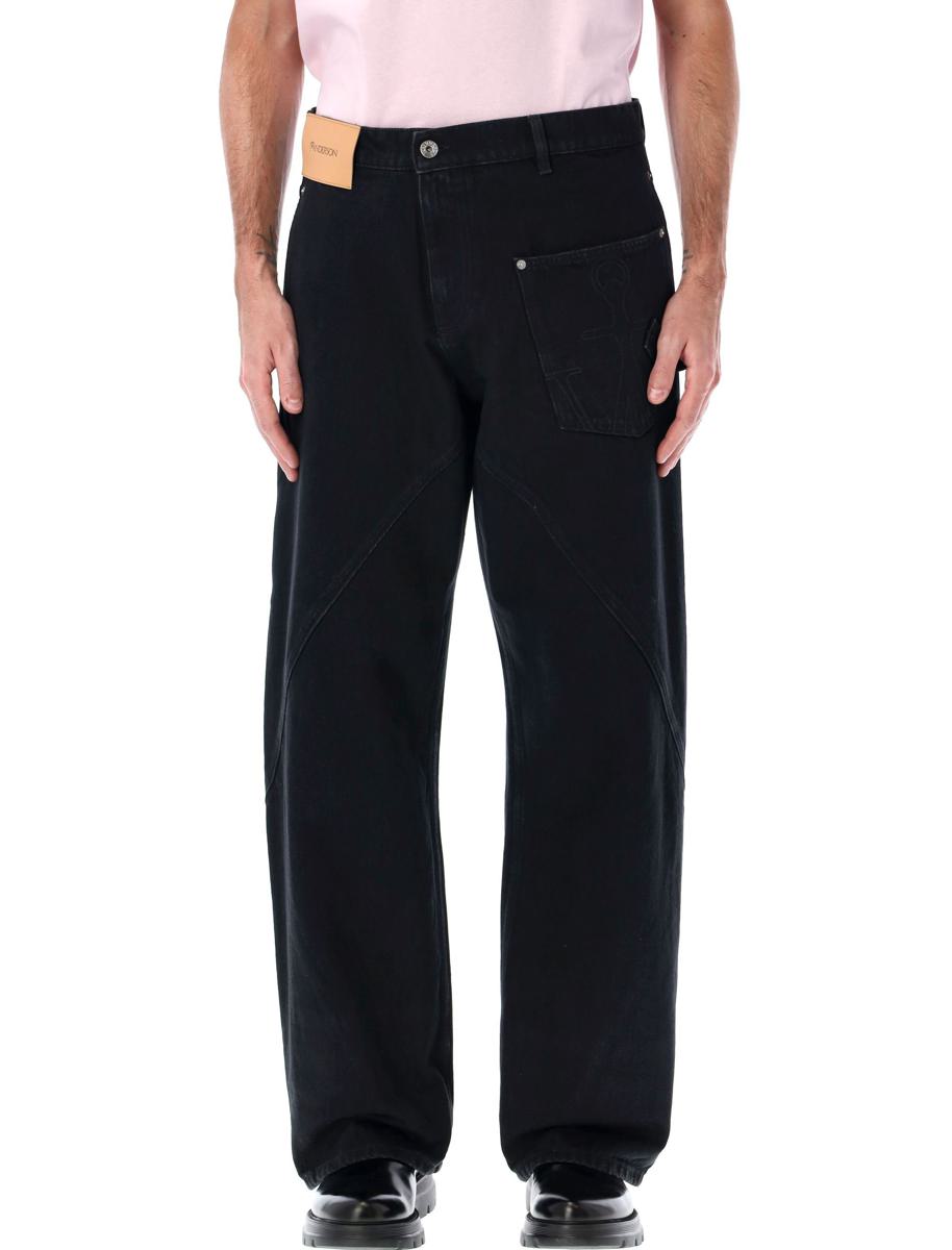 JW Anderson Cotton Twisted Workwear Denim Pants