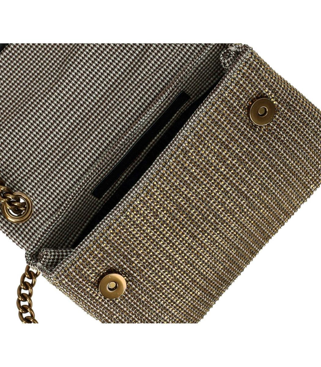 Kurt Geiger London Kensington Mini Gold Crossbody Bag