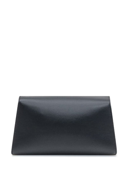 Salvatore Ferragamo Black Ferragamo Leather Bag With Pockets