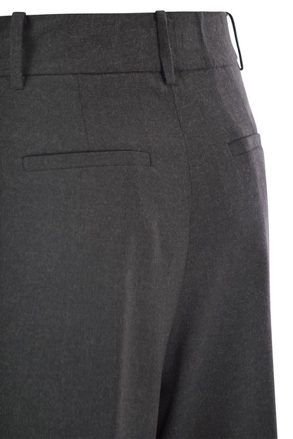Herno Resort Trousers In Melange Fabric