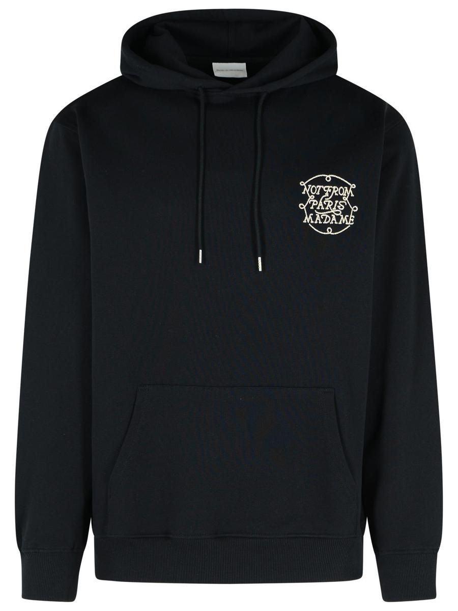 Drôle De Monsieur Black Cotton Hoodie
