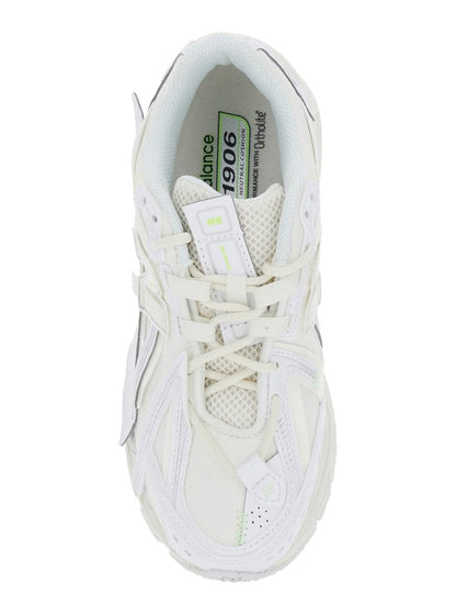 '1906R' White Sneaker With Mesh Design And Side Logo In Synthetic Fiber Unisex