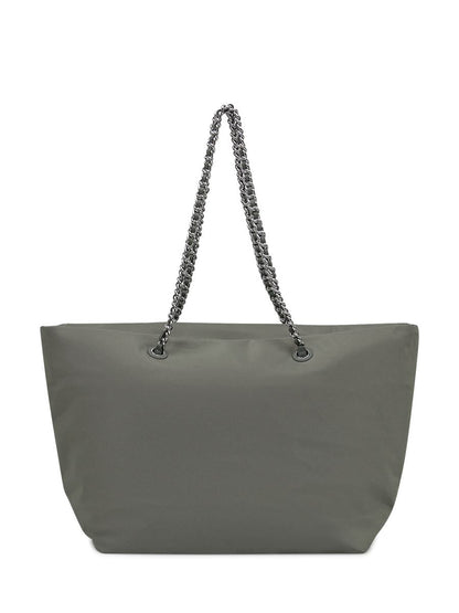 Tory Burch Gray Tory Burch Shopper With Chain