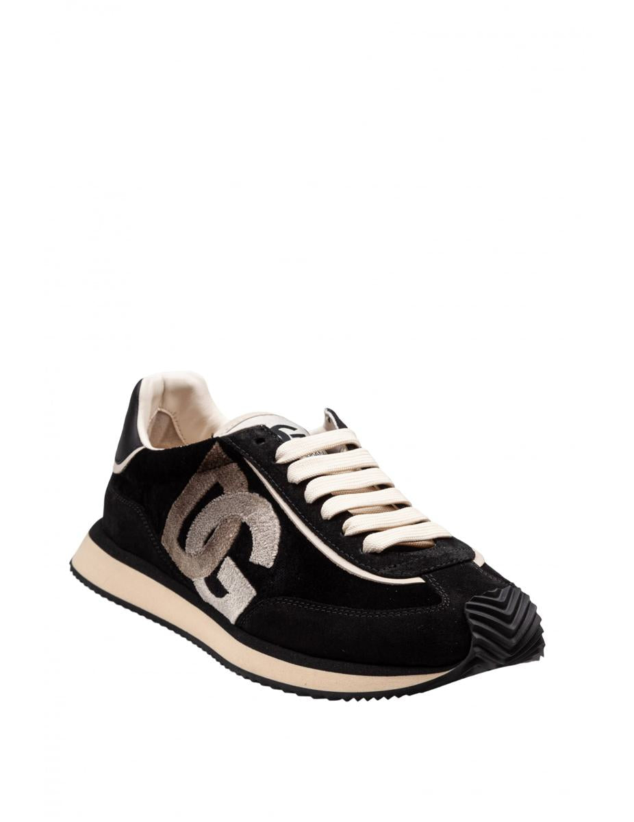 Dolce & Gabbana Velvet And Suede Sneakers