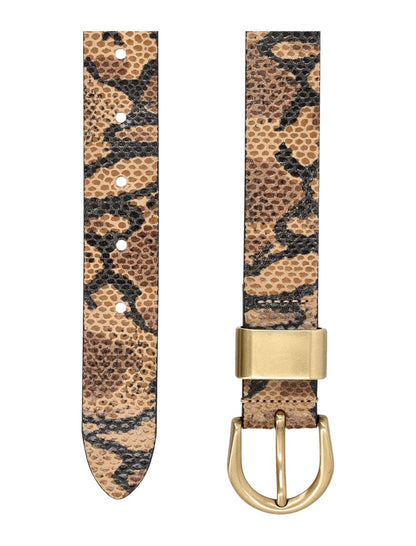 Sessun Sessùn Miloa E Python-Print Suede Belt