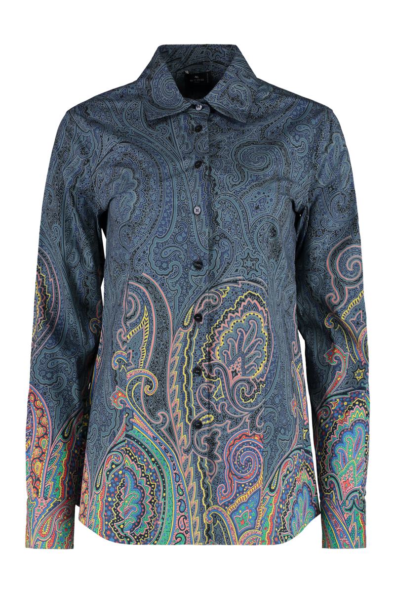 Etro Stretch Poplin Cotton Shirt