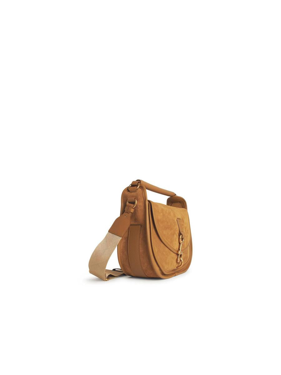 Burberry 'Messenger' Brown Suede Bag