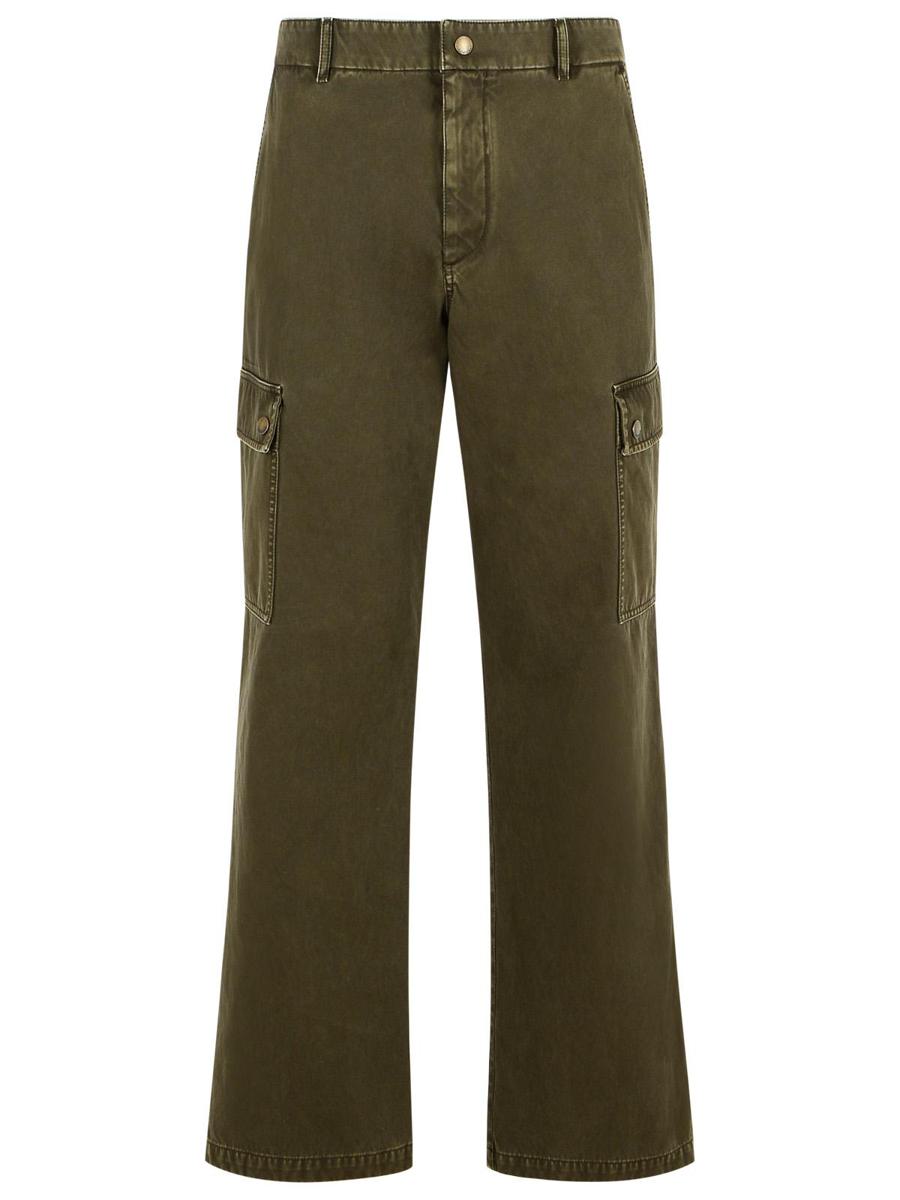 Burberry Green Cotton Pants