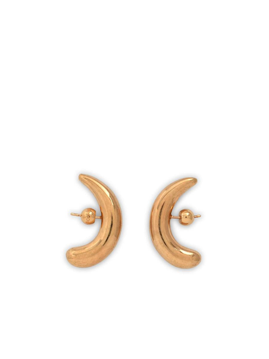 Panconesi Silver 'Half Moon Hoops' Earrings