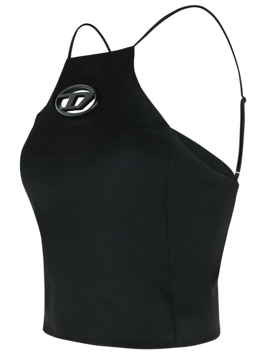 Diesel 'Wilit' Black Polyester Blend Tank Top