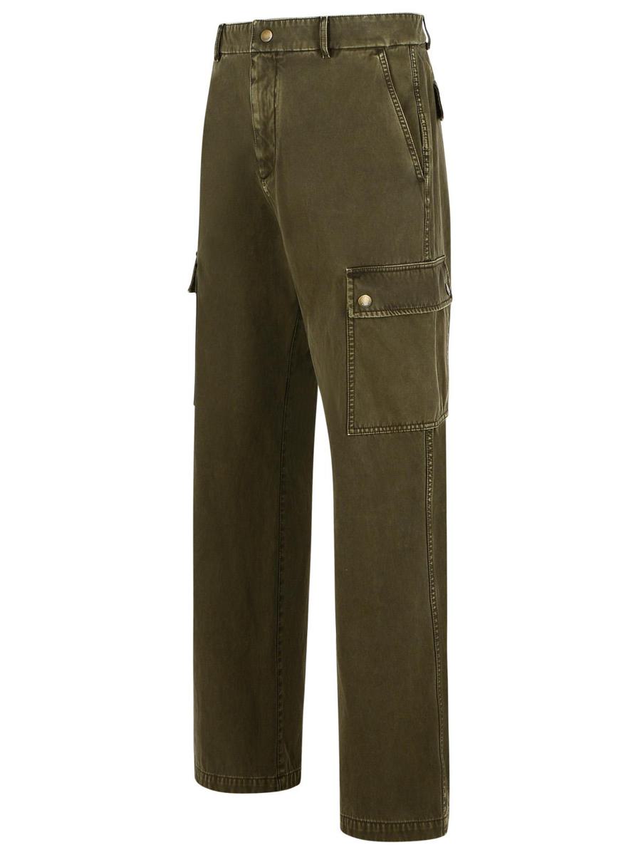 Burberry Green Cotton Pants