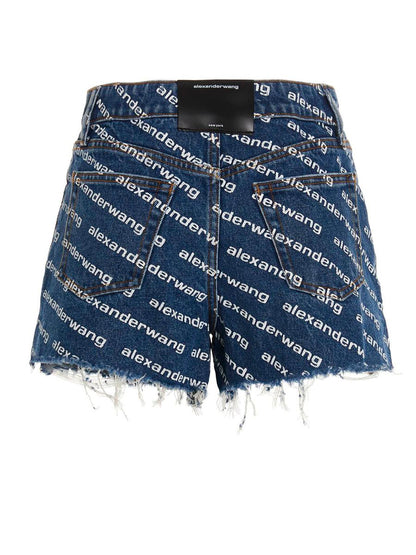 T By Alexander Wang Denim Shorts