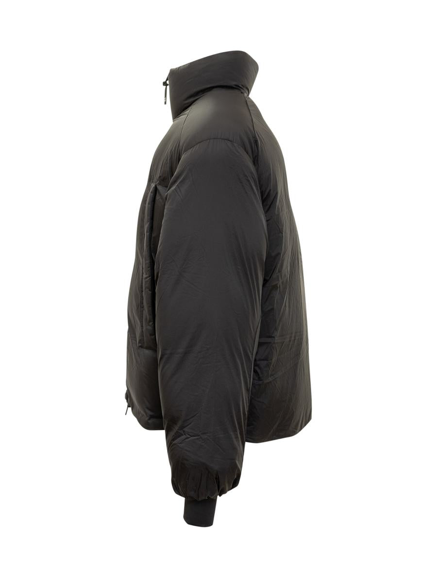 Y-3 Adidas Black Oversized Zippered Down Jacket Y-3