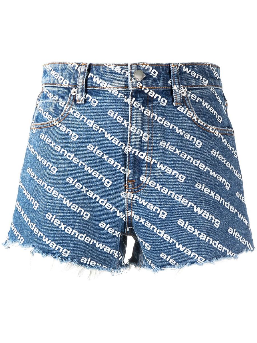 T By Alexander Wang Denim Shorts