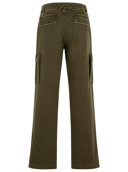Burberry Green Cotton Pants