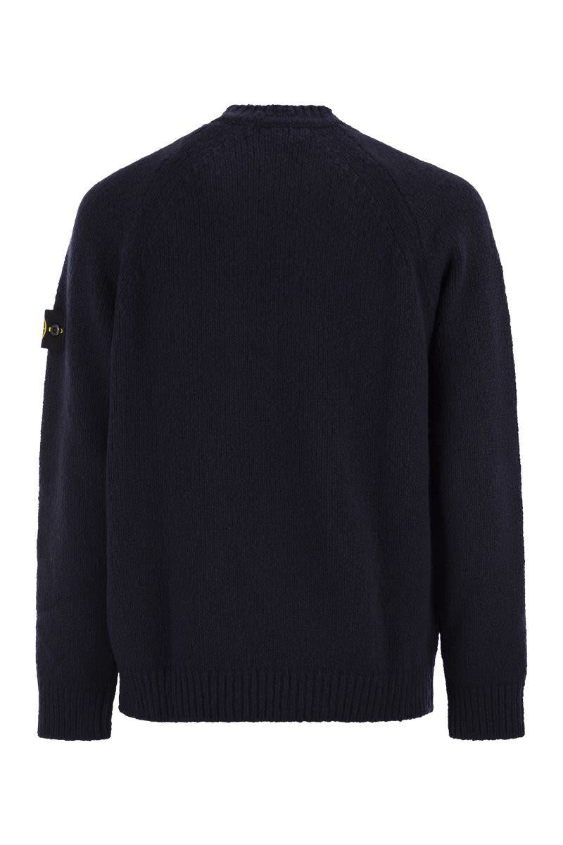 Stone Island Round Neck Jumper With Raglan Sleeves