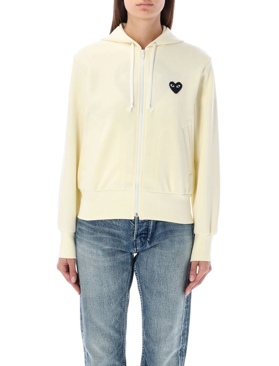 Comme Des Garçons Play Black Heart Zipped Hoodie