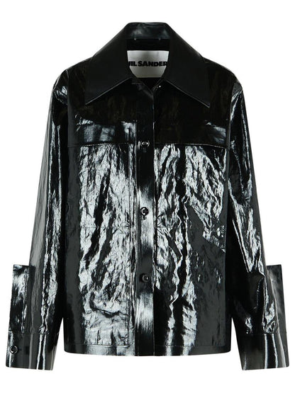Jil Sander Black Linen Jacket
